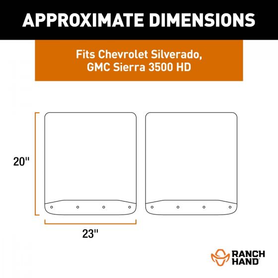 Ranch Hand 251452rh Heavy-Duty Truck Mud Guard