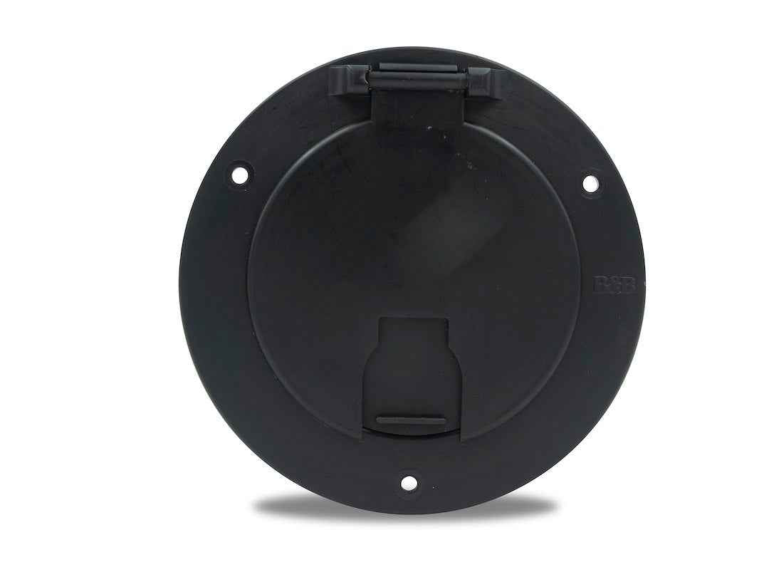 B&B Molders 94330 Black Reinforced-Hinge Cord Hatch with Back