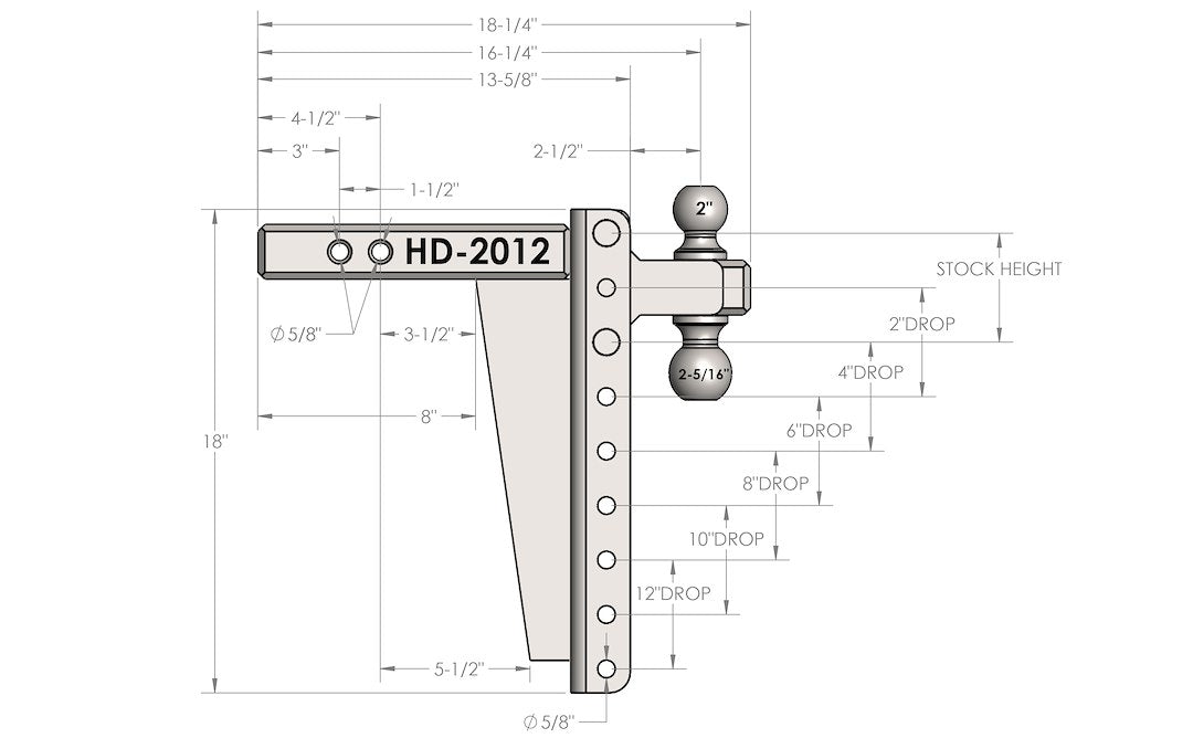 Bulletproof Hitches Hd2012 Trailer Hitch Ball Mount - image 3