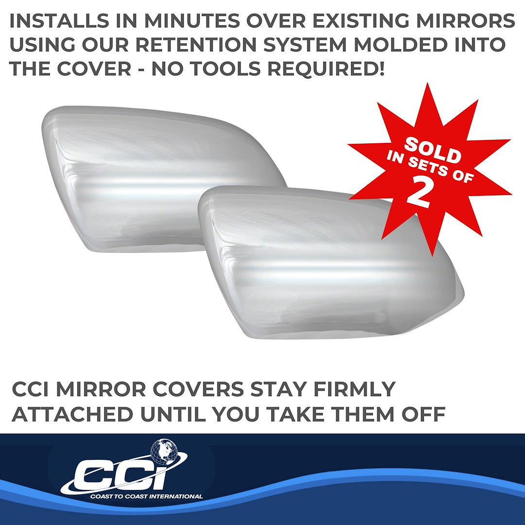 Coast To Coast MC67540 Explorer Silver Upper Mirror Trim Set - image 3