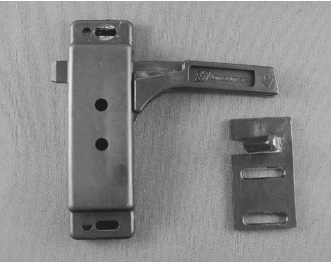 Strybuc 17166LHBC Black Left-Hand Amerimax Storm-Door Latch