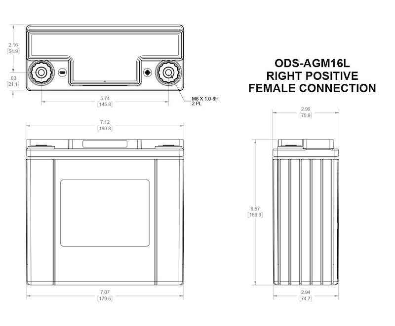 Odyssey Battery ODS-AGM16L AGM Powersports Battery Odyssey Group 16 16Ah 170CCA – image 12