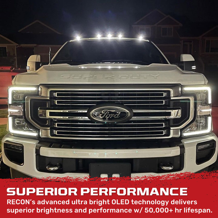 Recon 264342clhpwh Heavy-Duty OLED Cab-Roof Lights