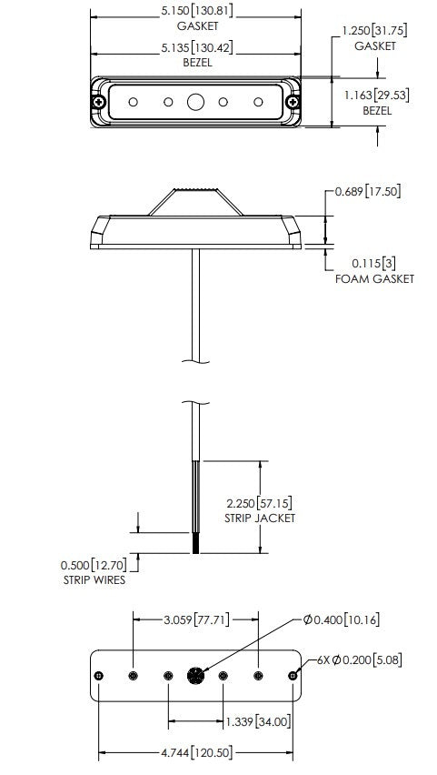 Ecco Elect ED3777AW ED3777 Warning Lightbar Assembly
