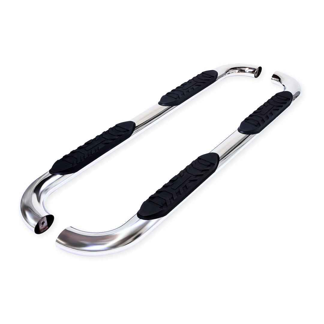TrailFX 4 in Oval Nerf Step Bars - Stainless, 300 lb – A1001S