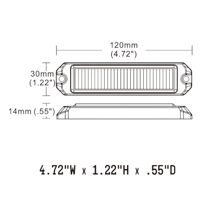 Builtbright BB6110B Slim Warning LED with Cruise/Flood Mode - image 2