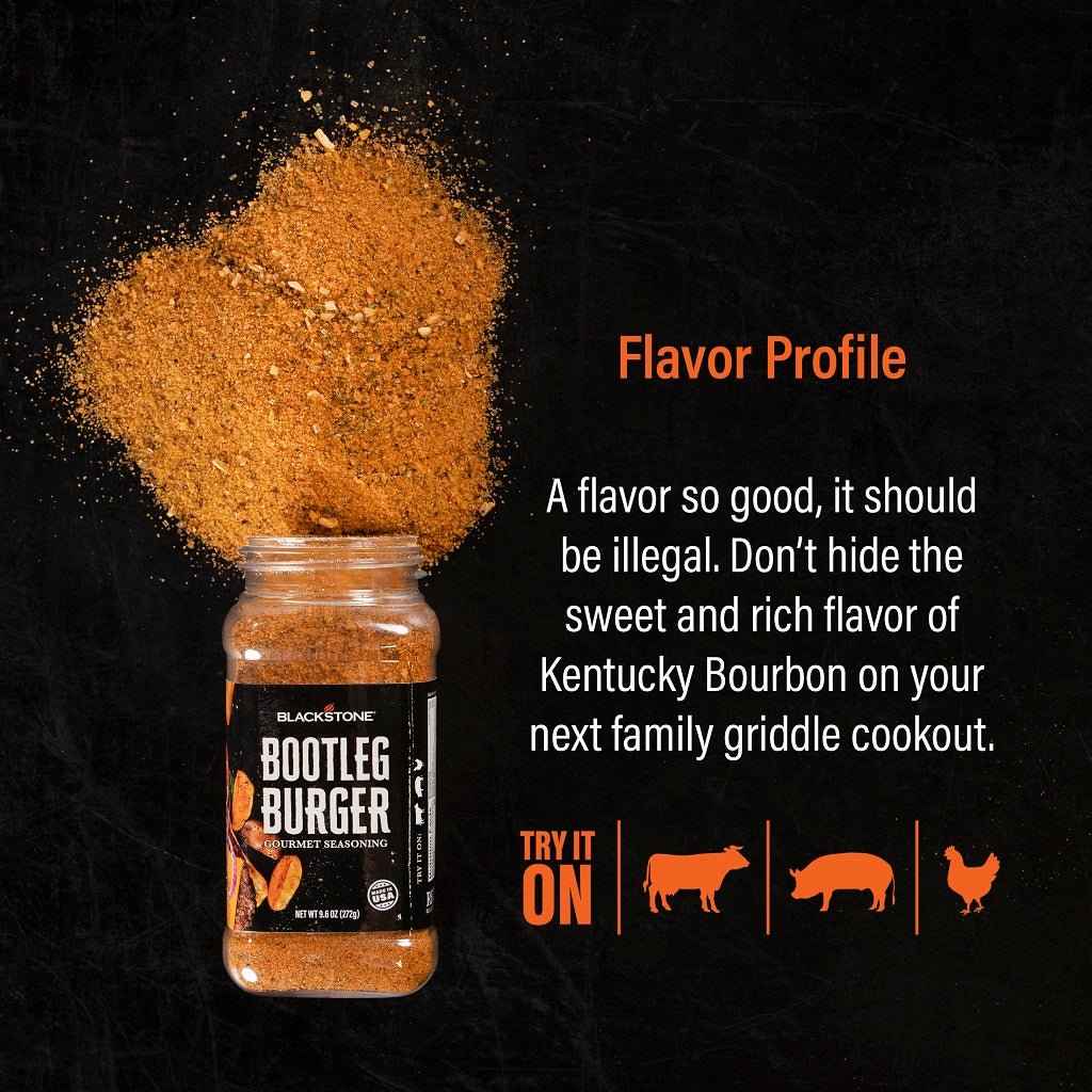 Blackstone 4185 Bootleg Burger Seasoning, 9.6-Ounce