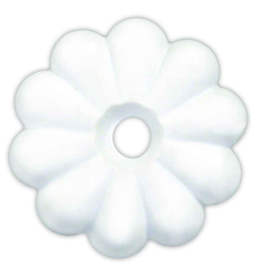 JR Products 20455 White Flower Ceiling-Panel Screw Rosettes