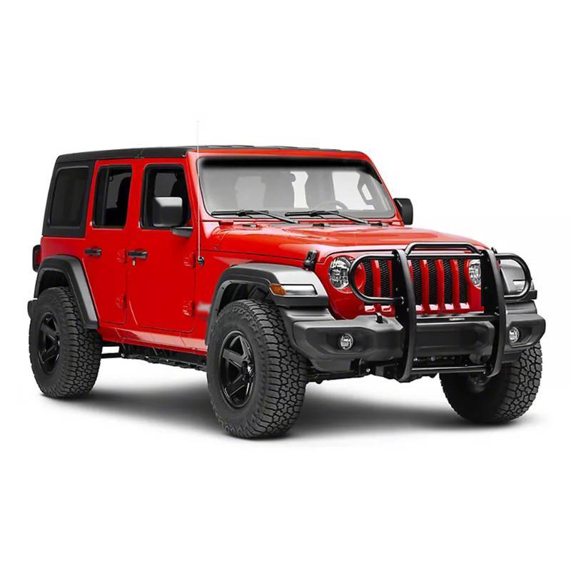 Black Horse Offroad 17JPJLMA Jeep Modular Black Steel Grille Protector - image 11