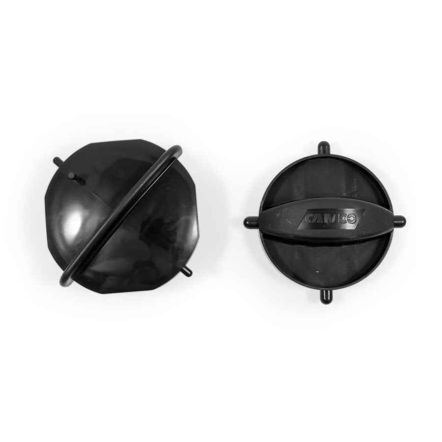 Camco 39752 Black Sewer Hose Storage Caps, Pair