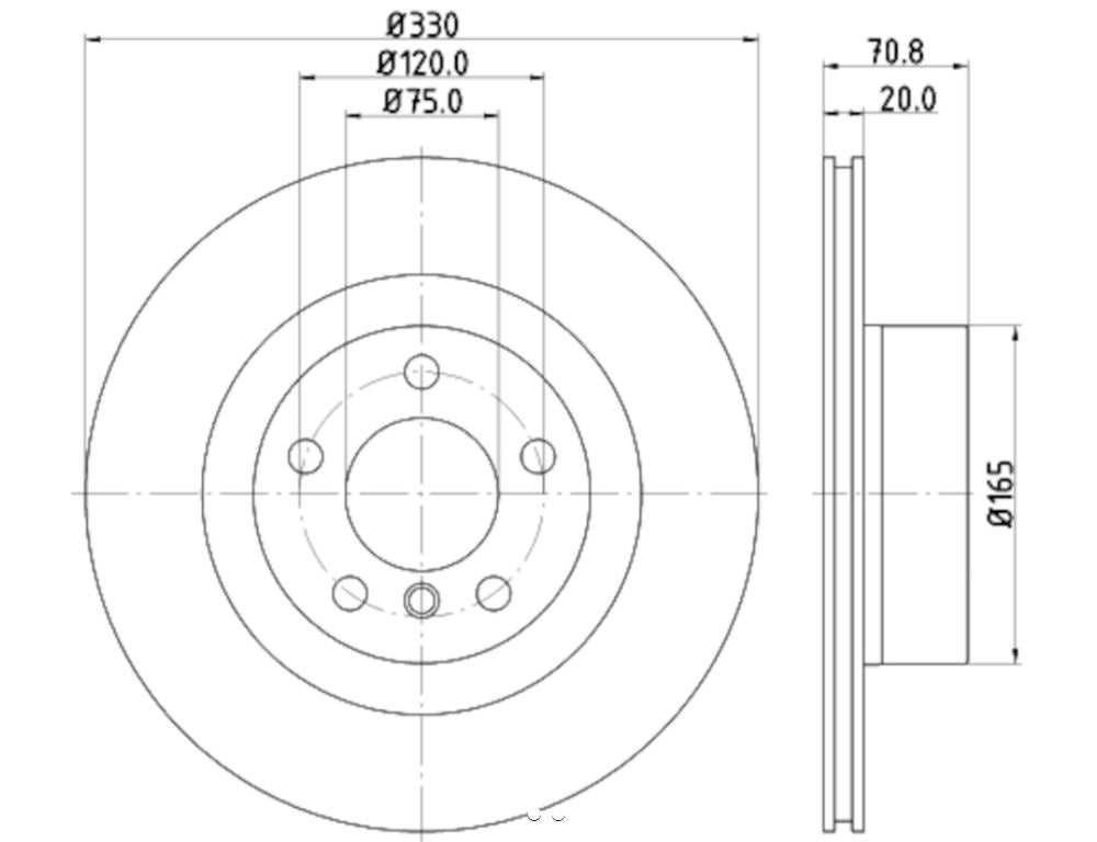 Hella 355119542 High-Carbon Disc-Brake Rotor