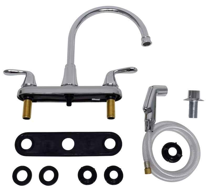Phoenix Products PF231301 8-Inch Gooseneck Kitchen Faucet, Dual Lever, Chrome Finish – image 7