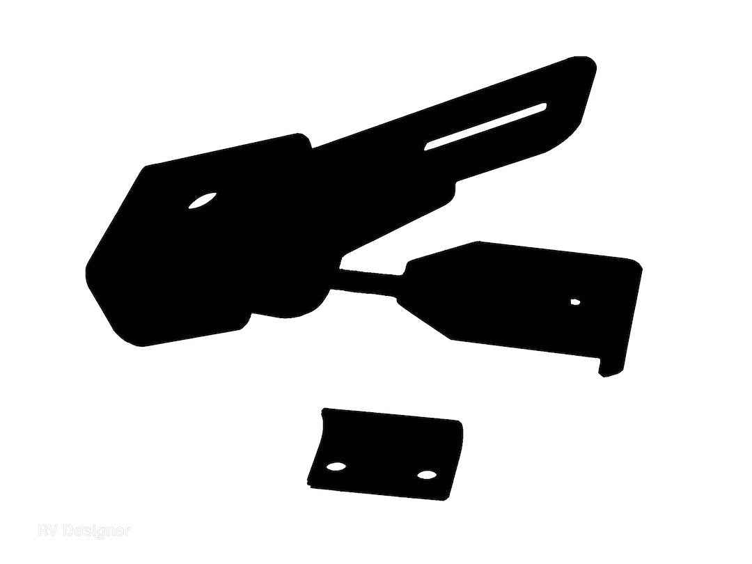 RV Designer E314 Black Lockable Folding-Camper Catch