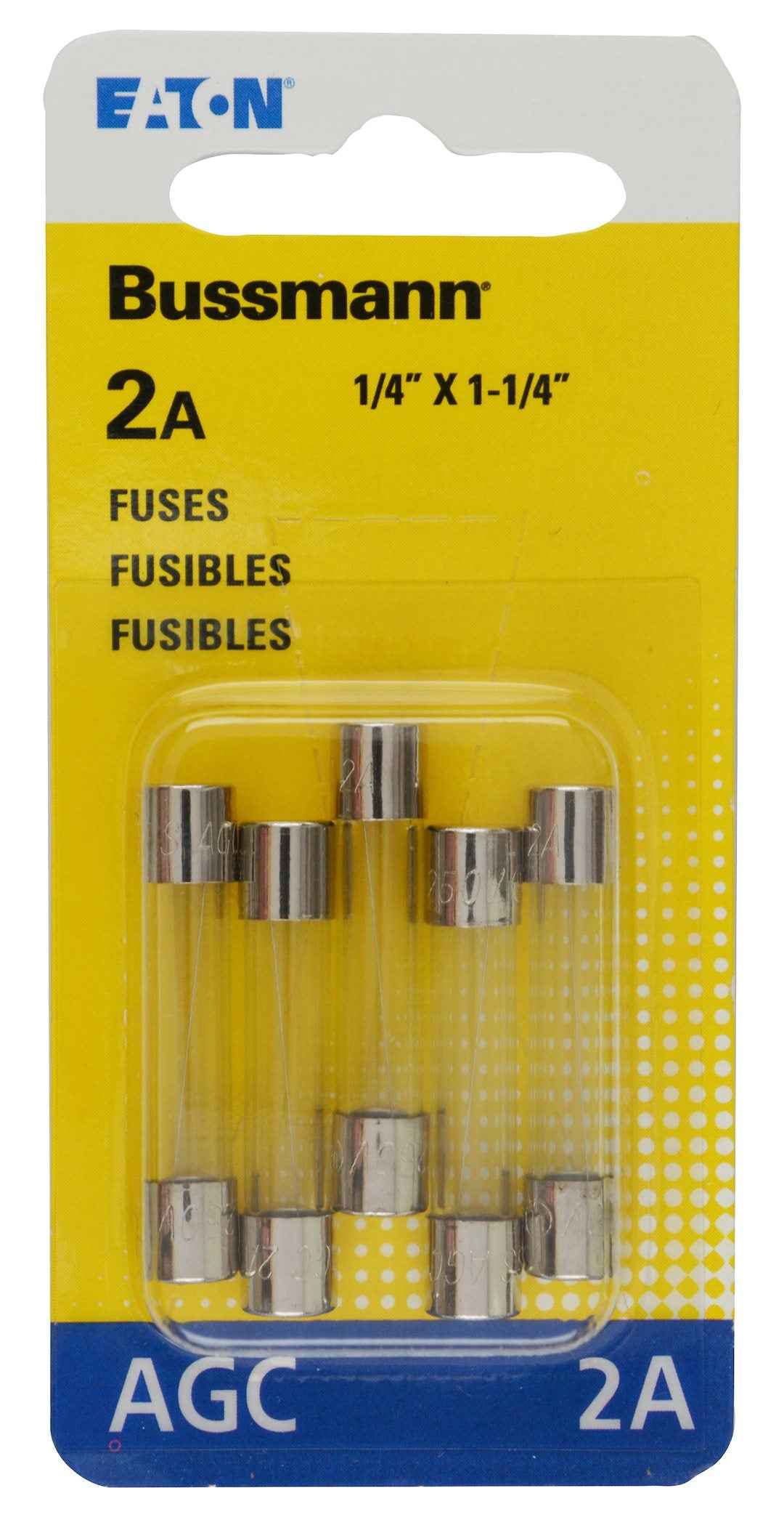 Bussman BPAGC2RP 2A AGC Glass-Tube Fuses