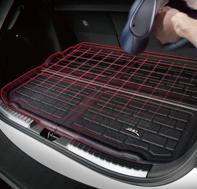 3D Mats 1TY2371309 Camry Hybrid KAGU Black Cargo Mat - image 2