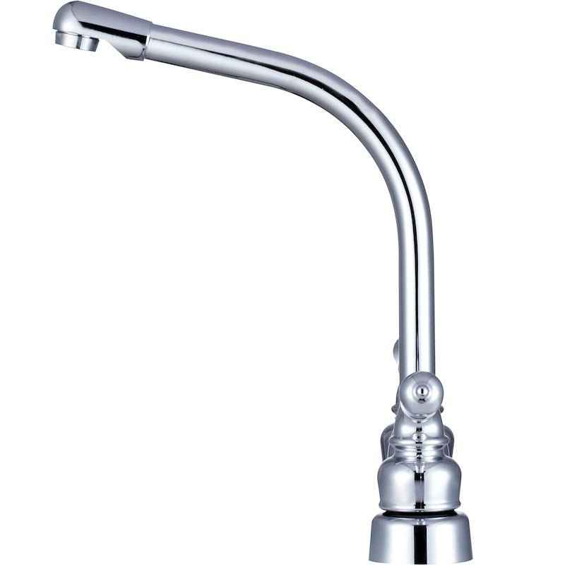Dura Faucet 10-1302 RV Kitchen Faucet, 10" Hi-Rise Spout, 8" Deck Mount, Chrome – image 2