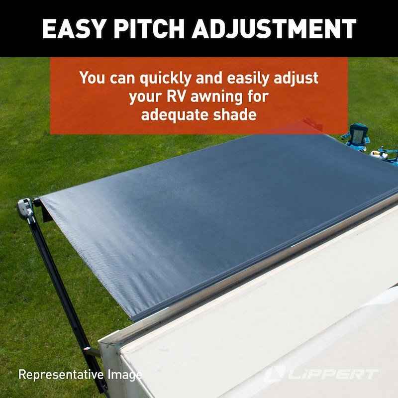 Lippert Components 434723 Solera 69" Electric Awning Arm Set, Adjustable Pitch, Black, 12V – image 5