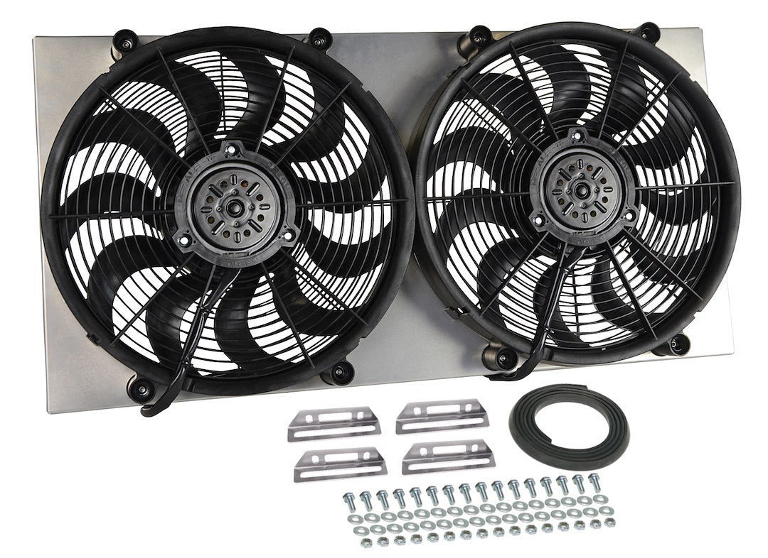 Derale 16843 Dual 17 in Electric-Fan Assembly - image 1