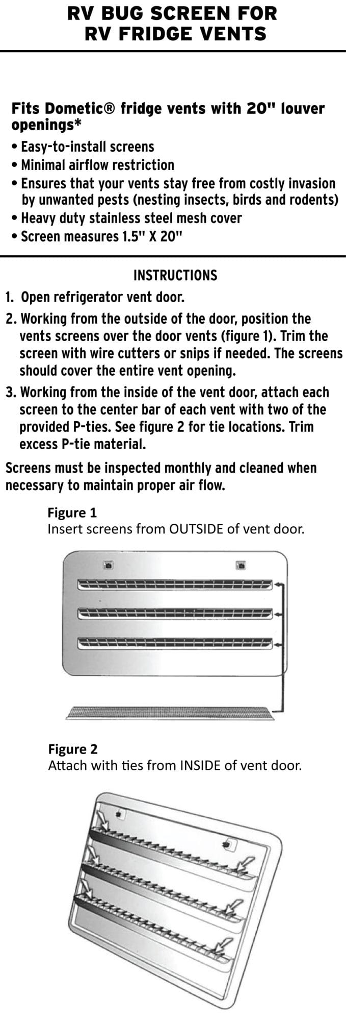 Valterra A10-1311vp Bug Screen - Rv Appliance - image 3