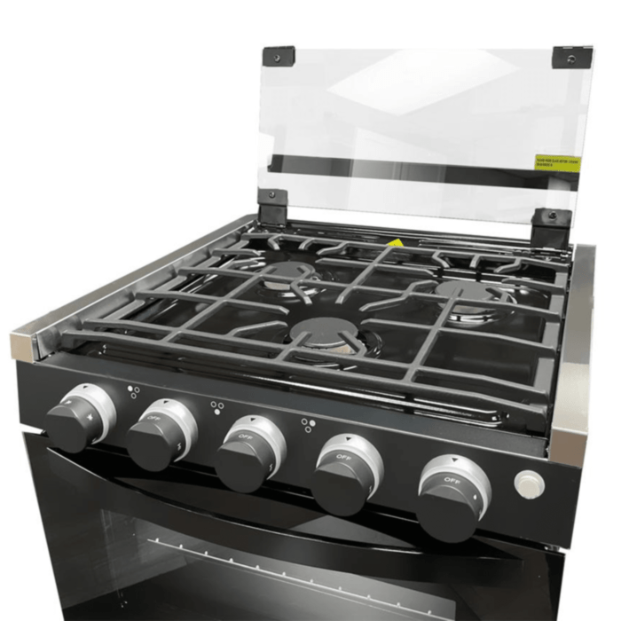 Furrion CF-RV17BB Greystone 3-Burner Propane RV Range with Built-In Oven, Black – image 1