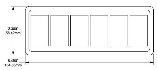 Blue Sea 8260-Bss Switch Plate Cover Mounting Bracket - image 3