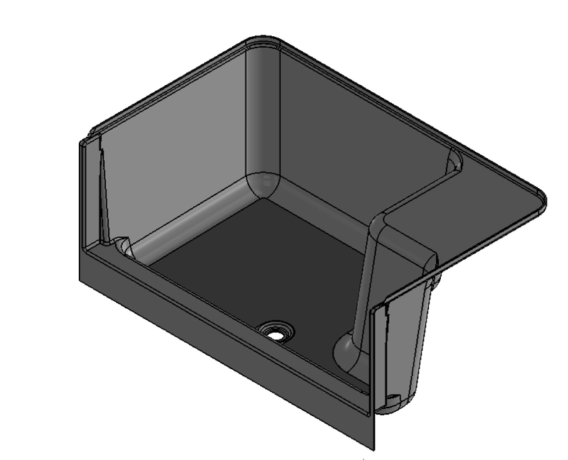 Specialty Recreation SP3048WRS 48" x 30" RV Shower Pan with Seat & Center Drain – image 3