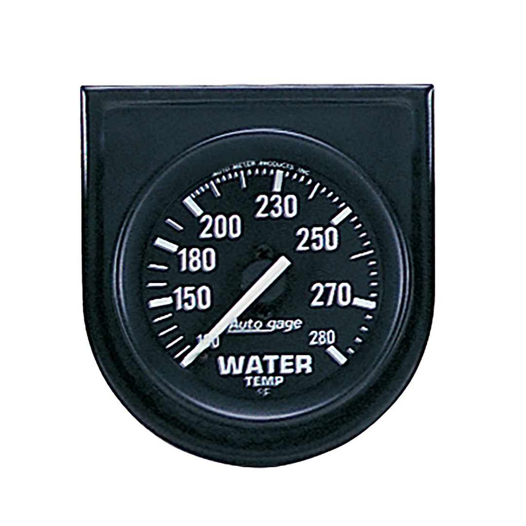 AutoMeter 2333 Black Water Temperature Gauge, 100–280°F