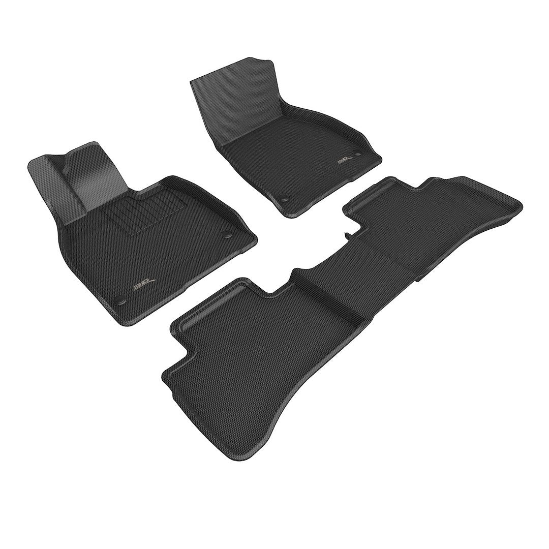 3D Mats L1MB167015 2023 Mercedes EQS KAGU 3-Piece Floor Mats - image 1