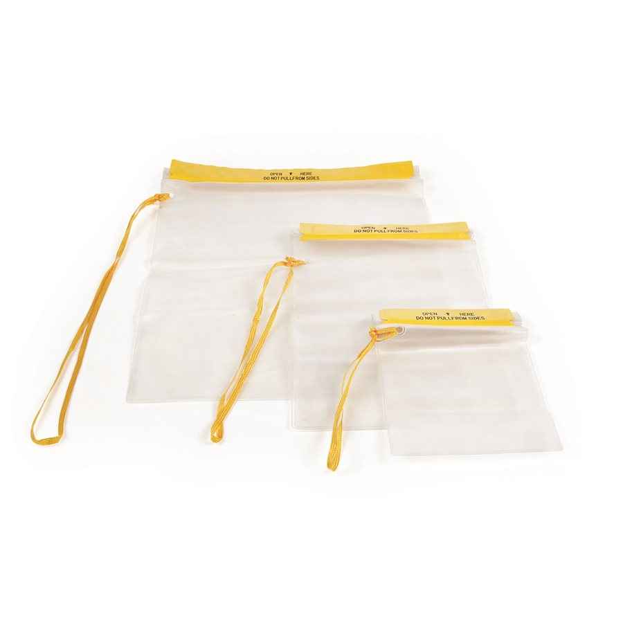 Camco 51340 Clear Waterproof Vinyl Pouches, Three Sizes