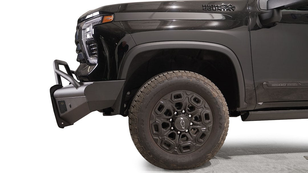 Fab Fours CH24-Q6162-1 Front Bumper, Black Steel Elite