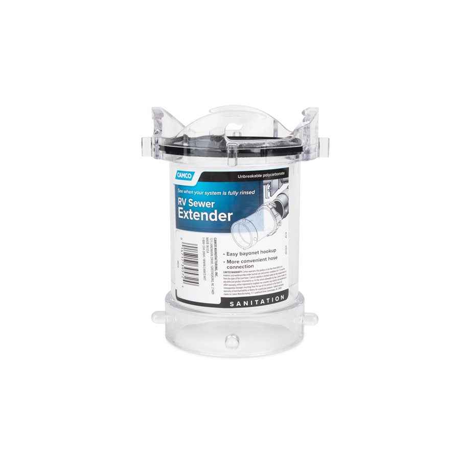 Camco 39572 Clear Straight RV Sewer Outlet Extension