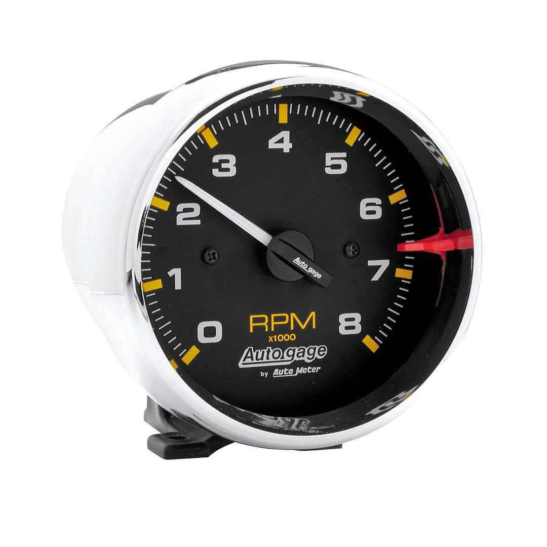 AutoMeter 2301 Silver-Bezel Pedestal Tachometer, 8,000 RPM - image 1