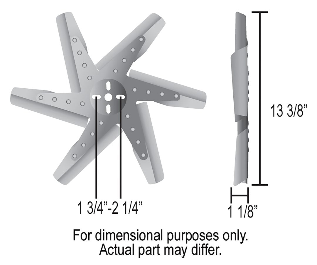 Derale 19113 Mechanical Pusher Flex Fan - image 3