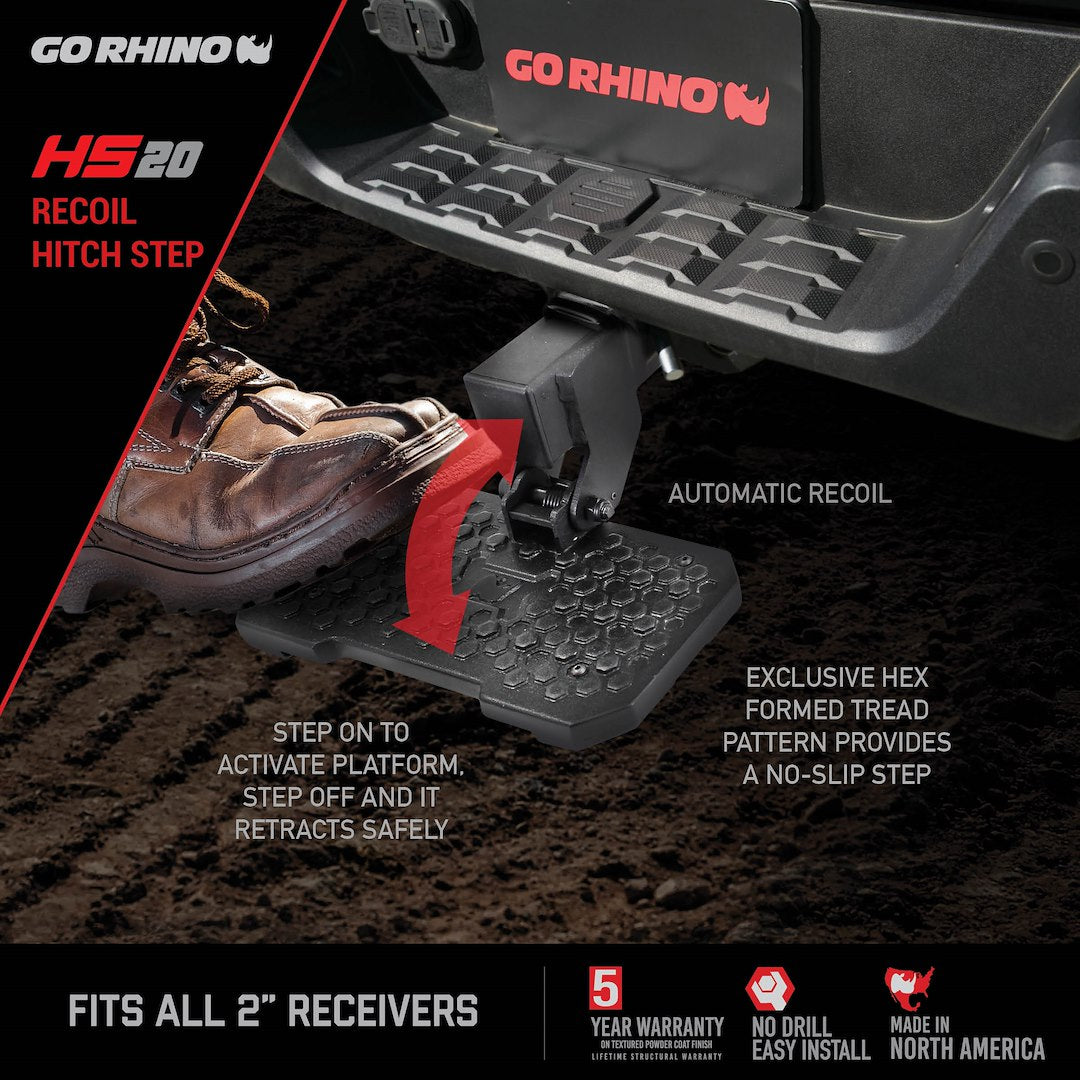 Go Rhino HS2012T HS-20 Receiver Entry Step
