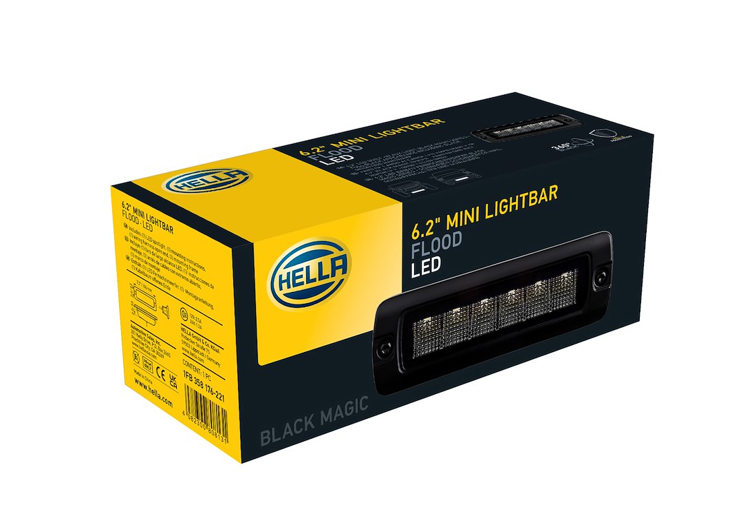 Hella 358176221 Black Magic Mini LED Flood Bar