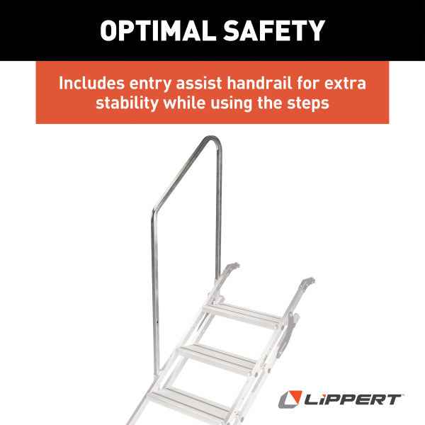 Lippert Components 2023024500 3-Step Manual Folding RV Patio Entry System, Part # – image 7
