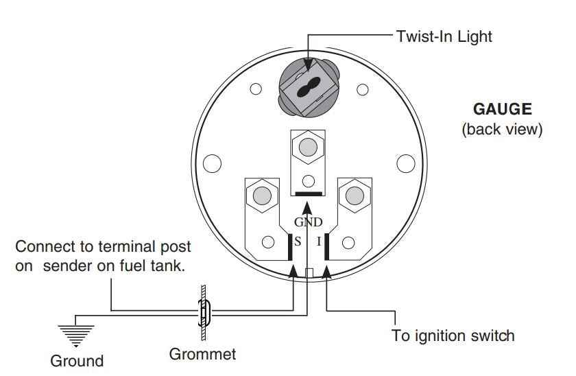 AutoMeter 4391 Ultra-Lite White Short-Sweep Voltmeter, 8–18 V