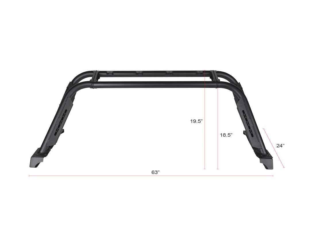 Armordillo 7162433 CR-M Modular Chase Rack with Half-Cab Rack