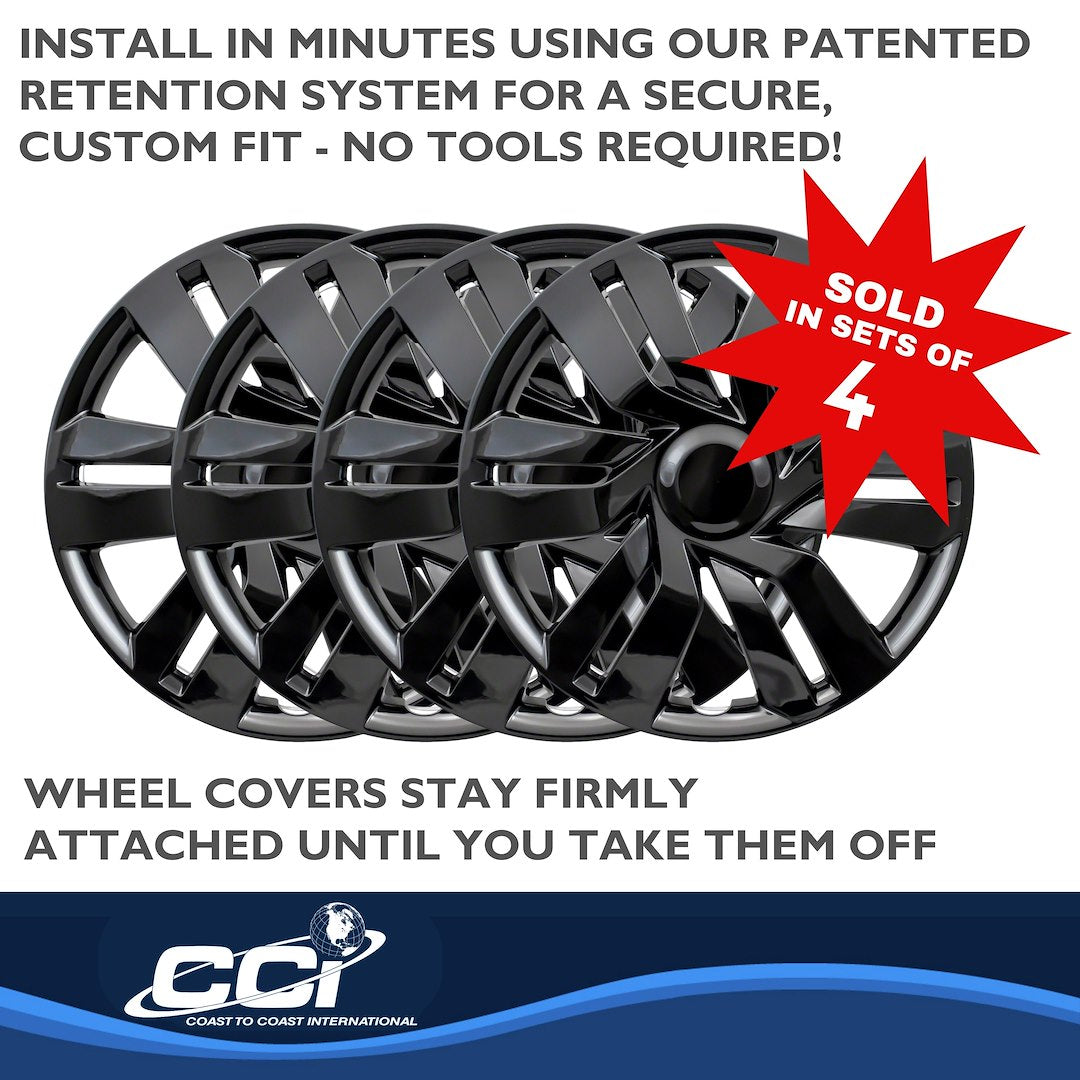 Coast To Coast 53417BLK 17-Inch Gloss Double-Spoke Trim Set - image 4
