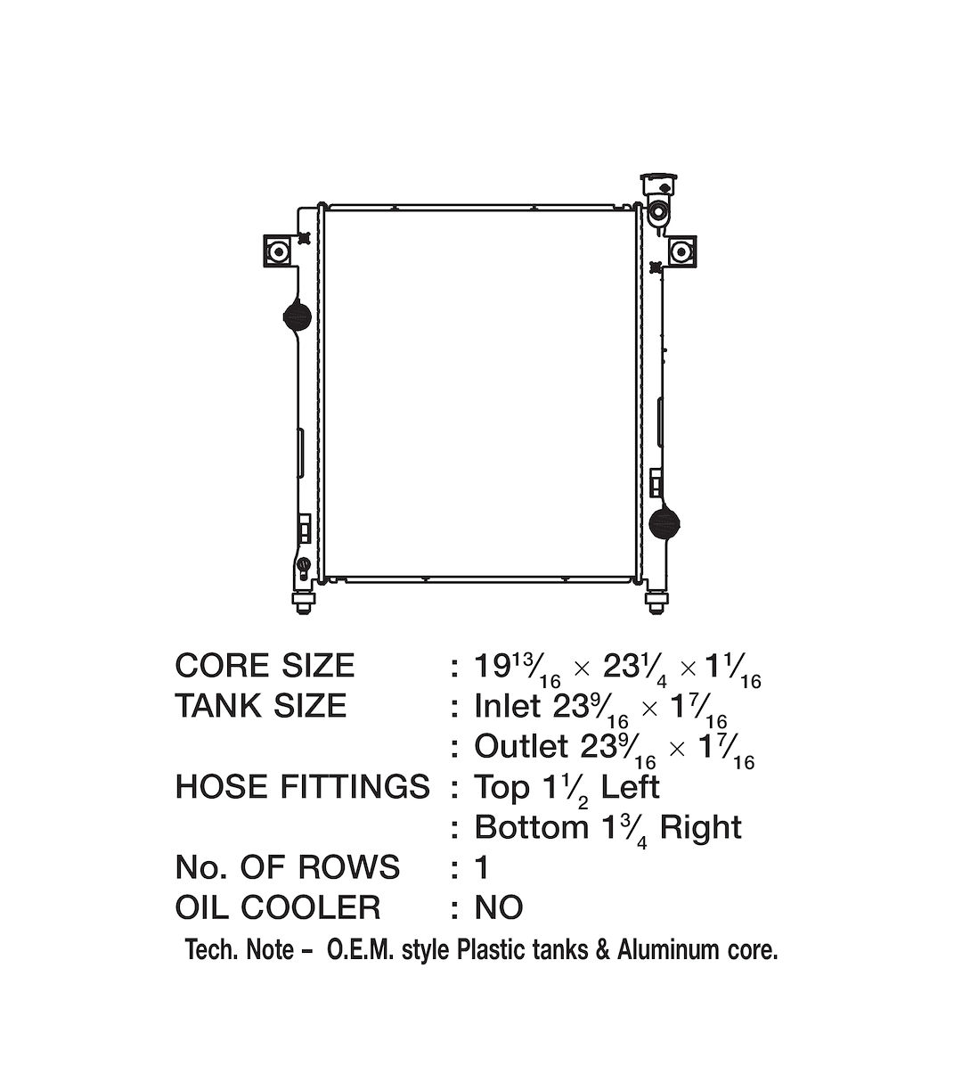 CSF 3425 Liberty Replacement Radiator - image 2