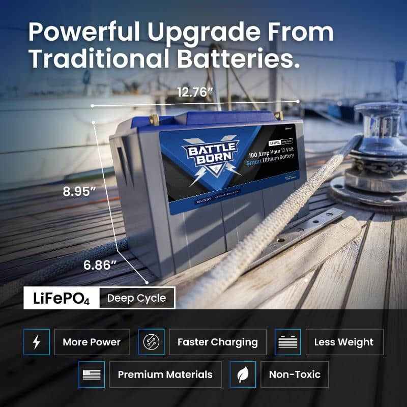 Battle Born Batteries BB10012IH Battle Born Smart Heated Lithium Battery Group 31 12V – image 5