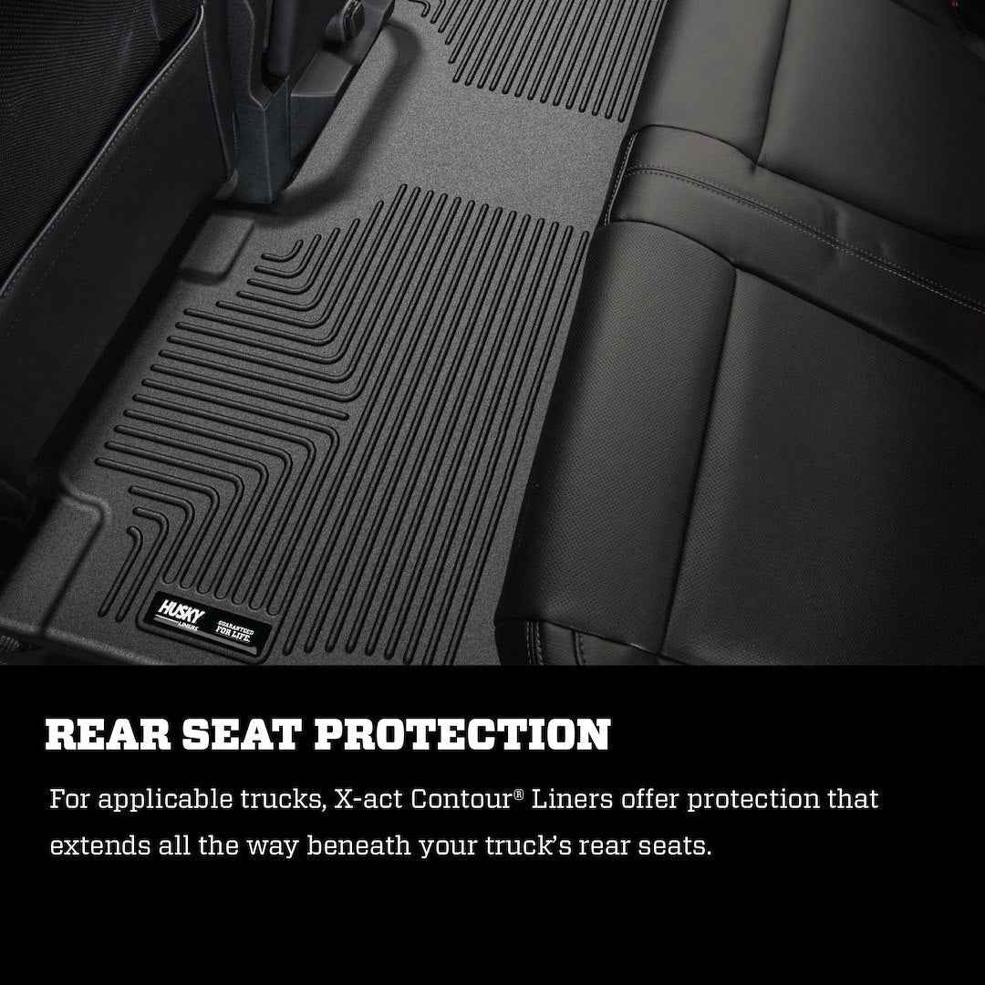 Husky Liners Molded Floor Liners - 2 Piece, Black – 53341