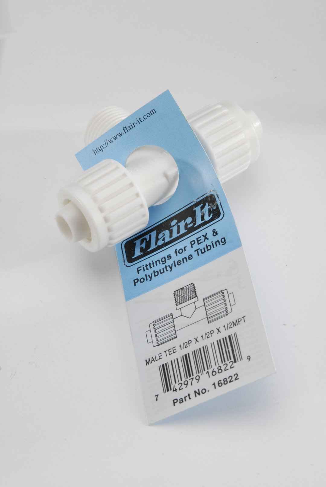 Elkhart Supply Flair-It 1/2-Inch Hose Barb / Male Thread Tee – 16822