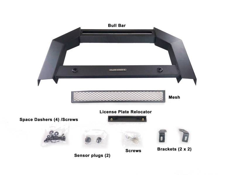Black Horse Offroad AB-GM11-NL Armour Satin-Black 3-in Bull Bar - image 5