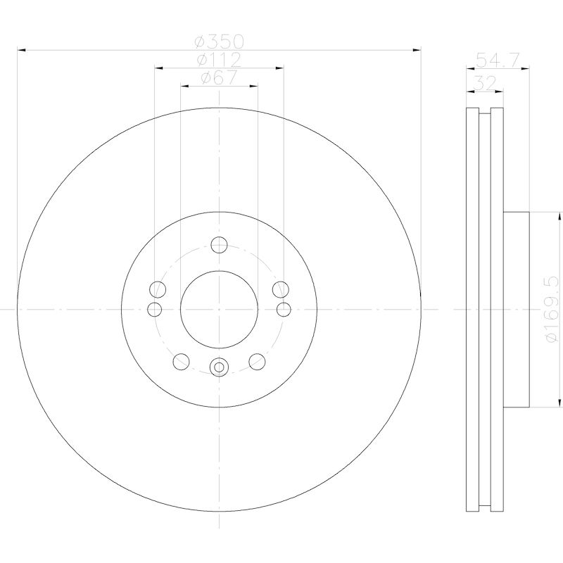 Hella 355113192 Automotive Brake Rotor