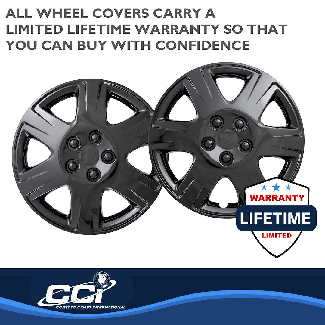 Coast To Coast 42215BLK Six-Spoke Wheel-Cover Set for Corolla - image 3