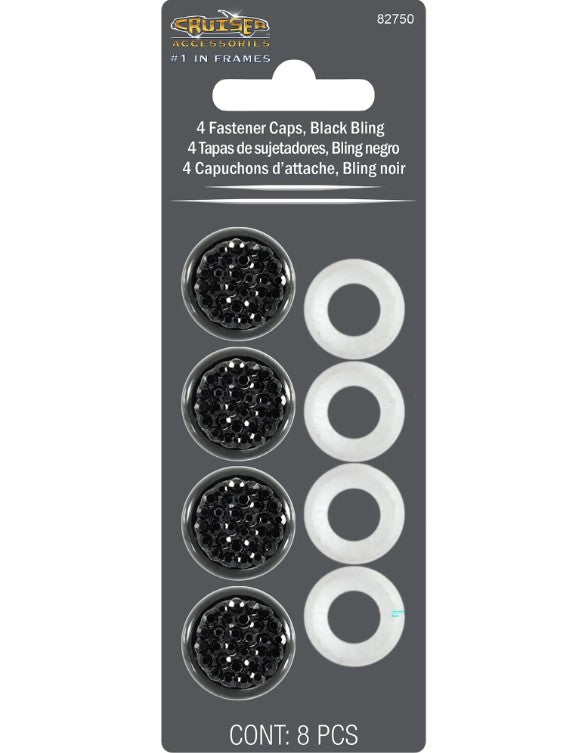 Cruiser 82750 Four Rhinestone Plate-Fastener Covers - image 2