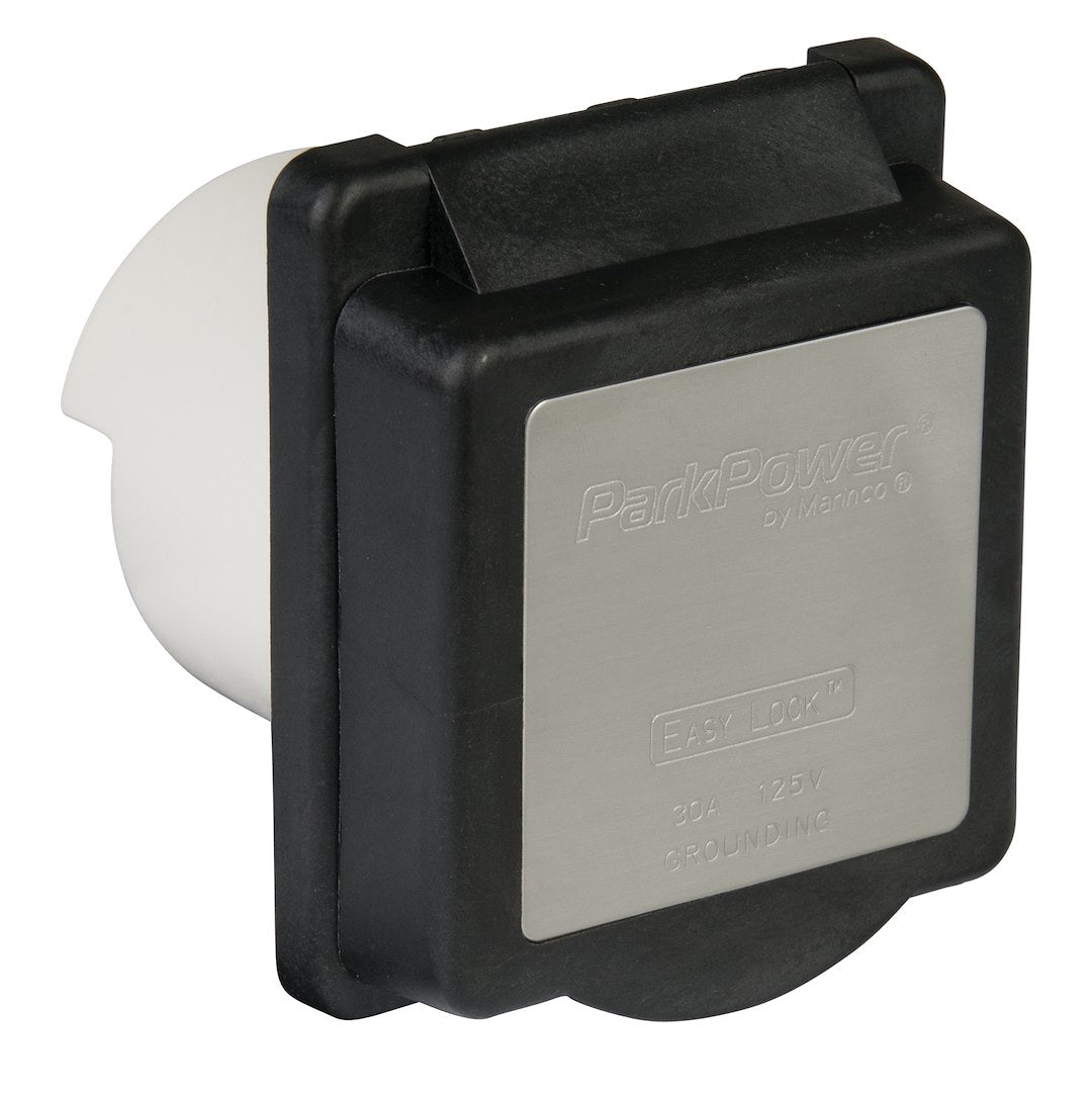 Marinco 301elrv.Blk Power Inlet Port - image 1