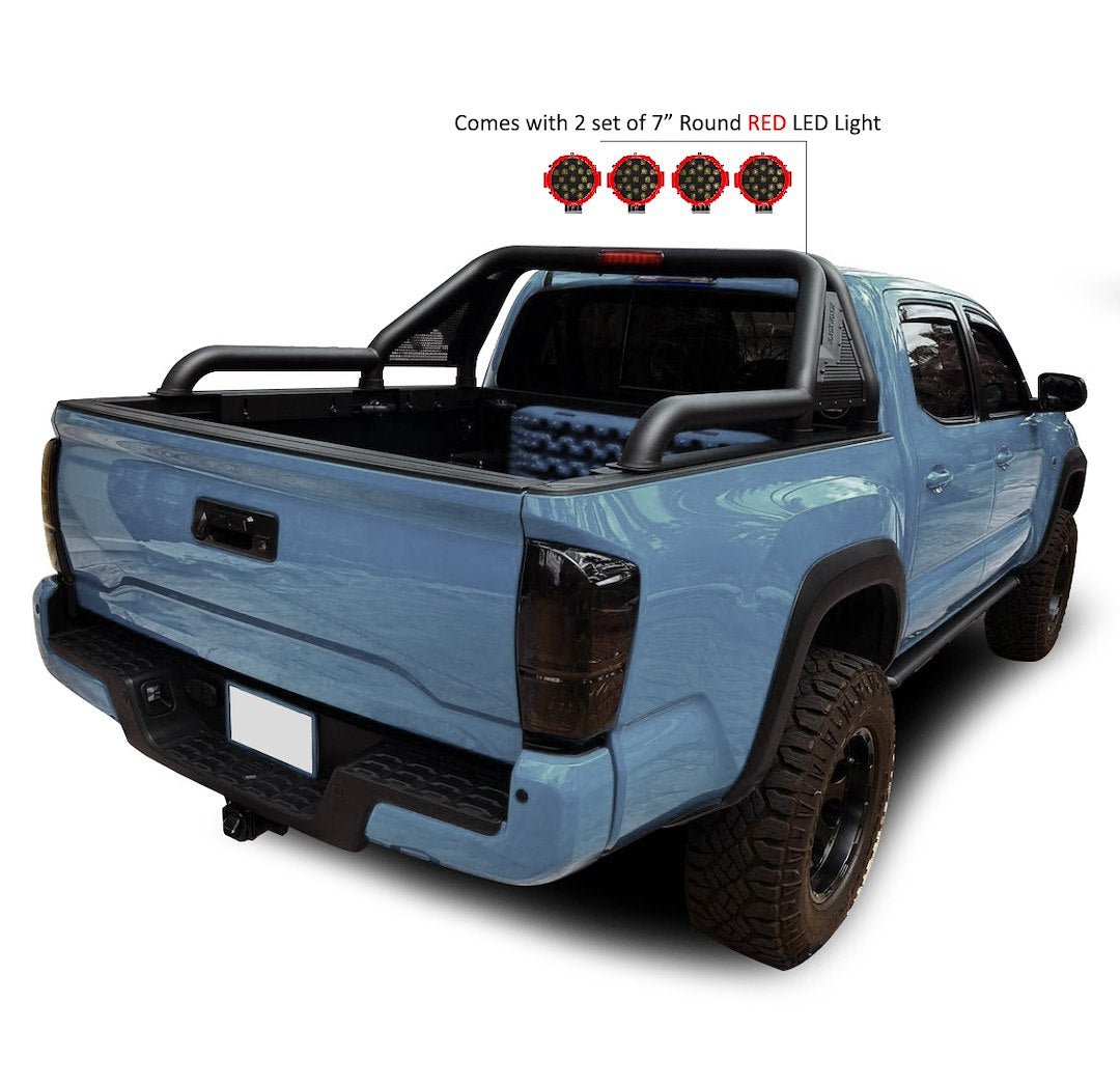 Black Horse Offroad GLRB-03B-PLR Gladiator Lighted Tubular Bed-Bar Kit - image 14
