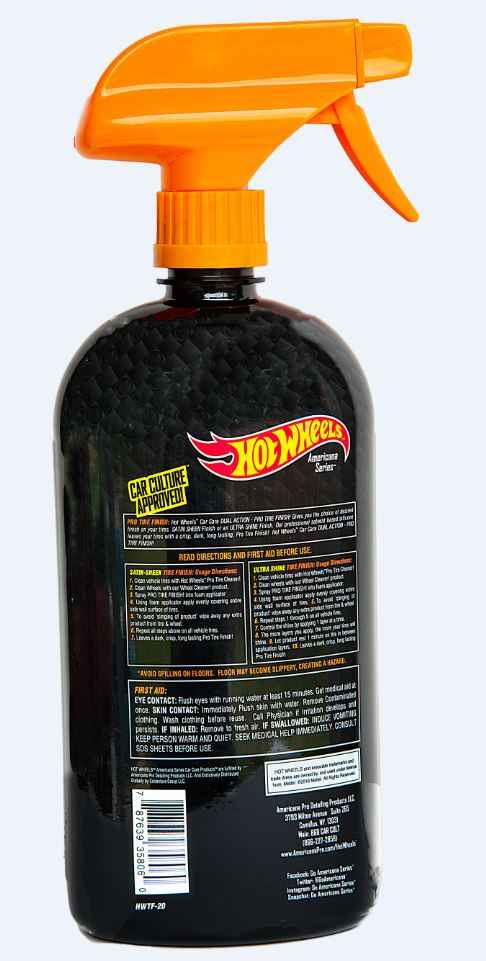 HOT WHEELS HWTF20 Water-Based Silicone Tire Finish, 20-Ounce